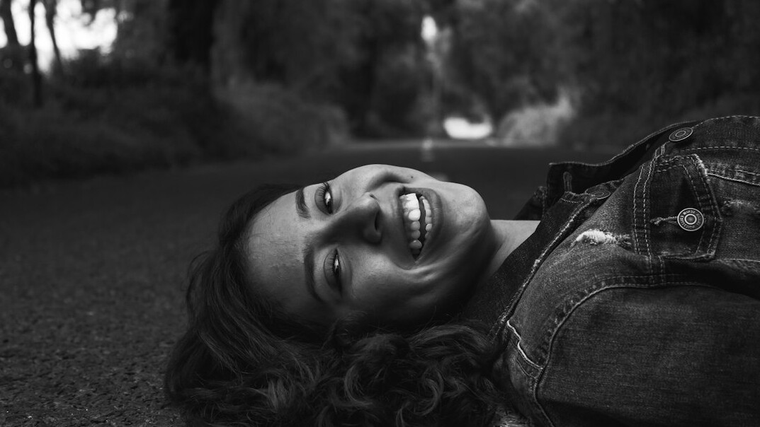 Portrait of a young woman smiling